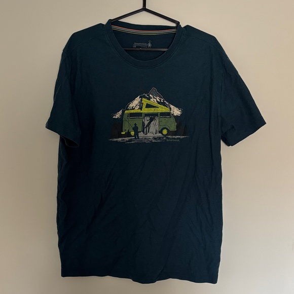 Smartwool Other - Smartwool Men’s Dark Teal Graphic Camper T-Shirt